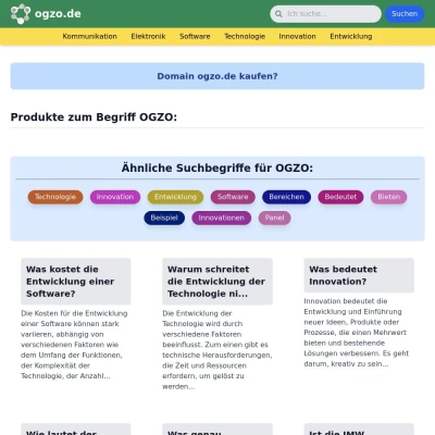 Screenshot ogzo.de