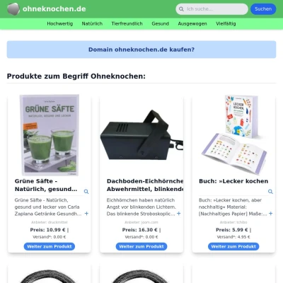 Screenshot ohneknochen.de