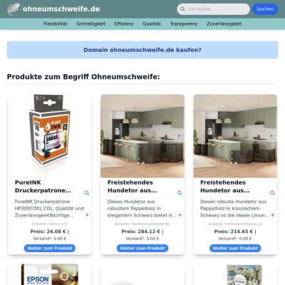 Screenshot ohneumschweife.de