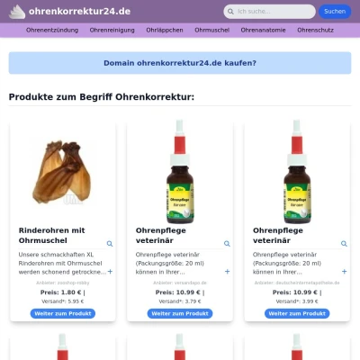 Screenshot ohrenkorrektur24.de