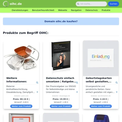 Screenshot oihc.de