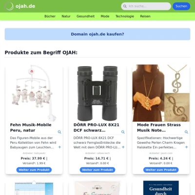 Screenshot ojah.de