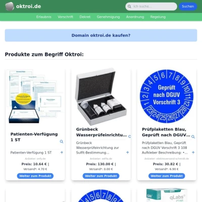Screenshot oktroi.de