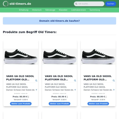 Screenshot old-timers.de