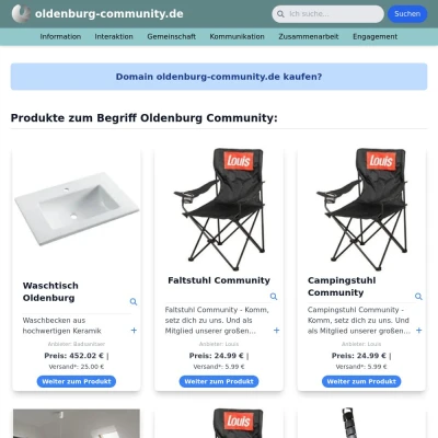 Screenshot oldenburg-community.de