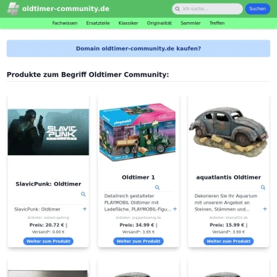 Screenshot oldtimer-community.de