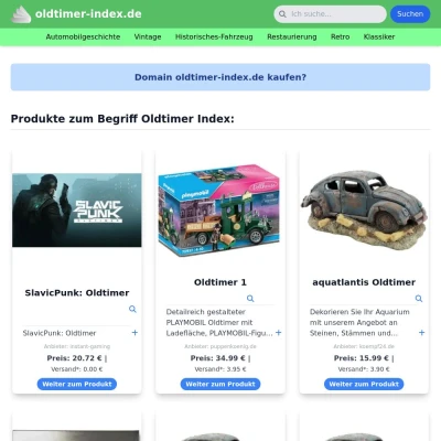 Screenshot oldtimer-index.de