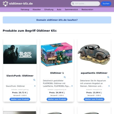 Screenshot oldtimer-kfz.de