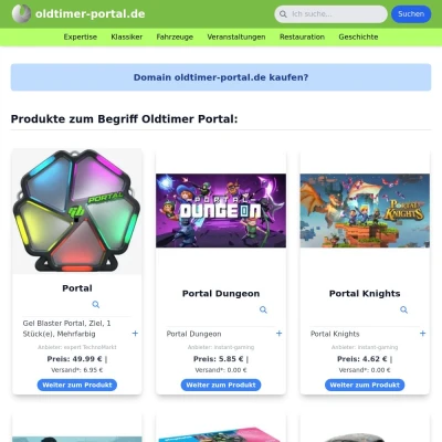 Screenshot oldtimer-portal.de