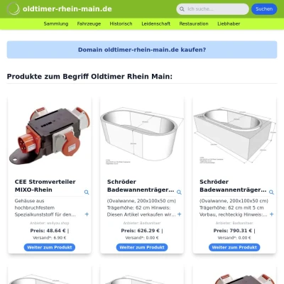 Screenshot oldtimer-rhein-main.de
