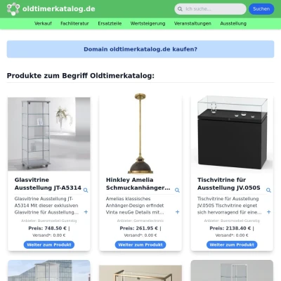 Screenshot oldtimerkatalog.de