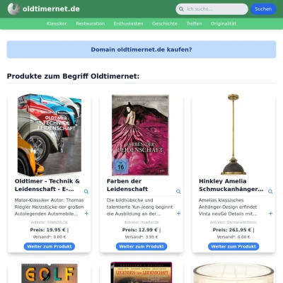 Screenshot oldtimernet.de