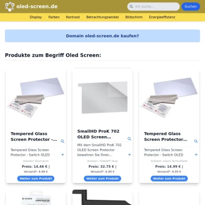 Screenshot oled-screen.de