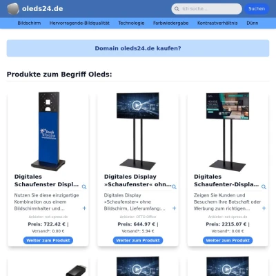 Screenshot oleds24.de