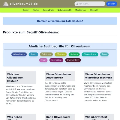 Screenshot olivenbaum24.de