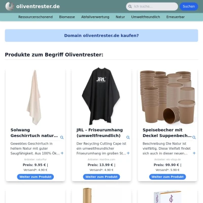 Screenshot oliventrester.de
