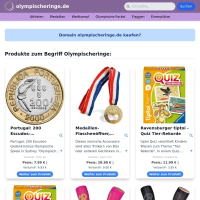 Screenshot olympischeringe.de