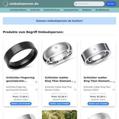 Screenshot ombudsperson.de