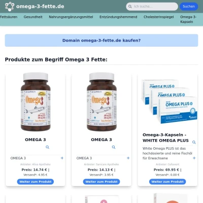 Screenshot omega-3-fette.de