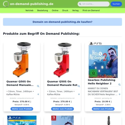 Screenshot on-demand-publishing.de