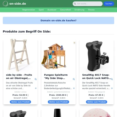 Screenshot on-side.de