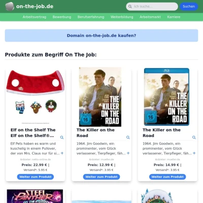 Screenshot on-the-job.de