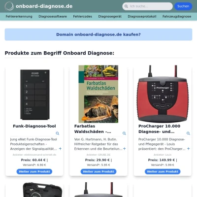 Screenshot onboard-diagnose.de