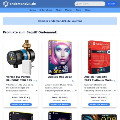 Screenshot ondemand24.de