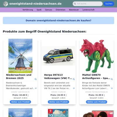 Screenshot onenightstand-niedersachsen.de