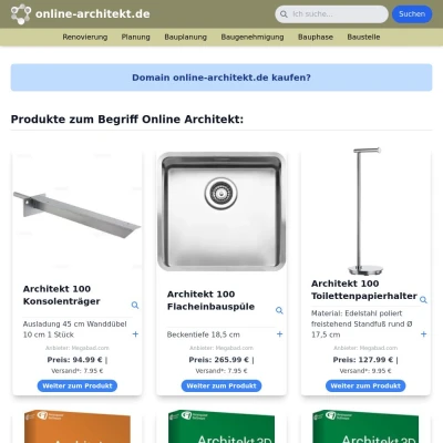 Screenshot online-architekt.de