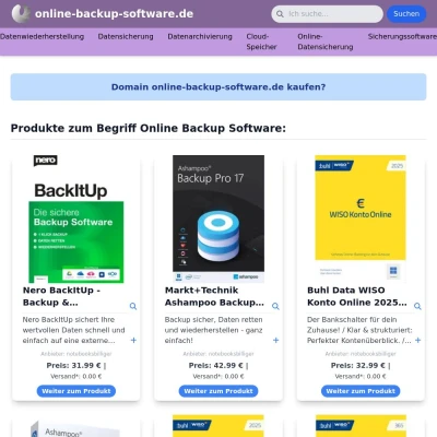 Screenshot online-backup-software.de