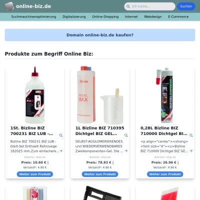 Screenshot online-biz.de