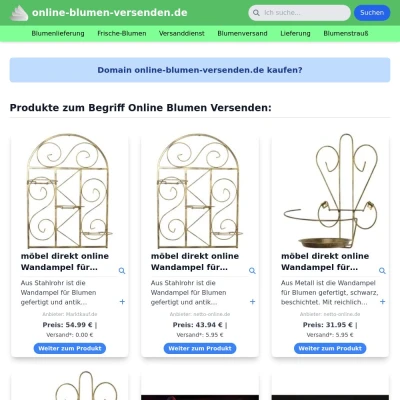 Screenshot online-blumen-versenden.de
