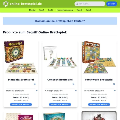 Screenshot online-brettspiel.de