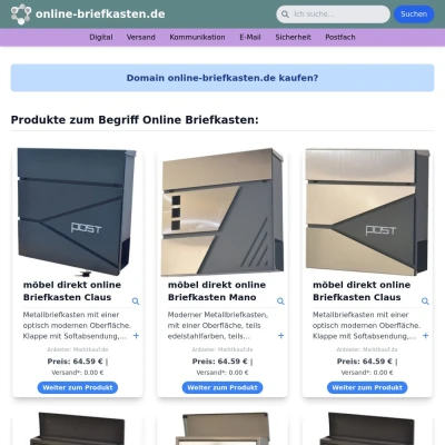 Screenshot online-briefkasten.de