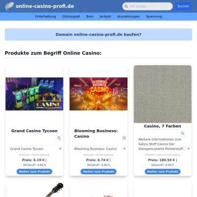 Screenshot online-casino-profi.de