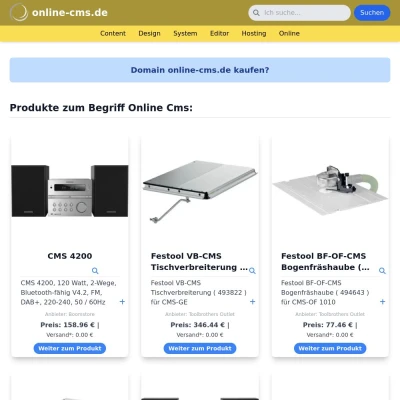 Screenshot online-cms.de