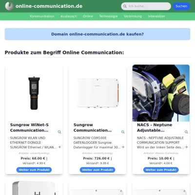 Screenshot online-communication.de