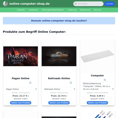 Screenshot online-computer-shop.de
