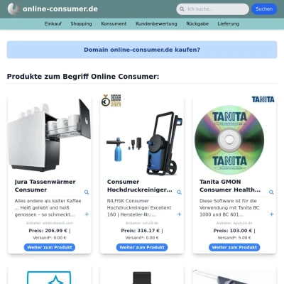 Screenshot online-consumer.de