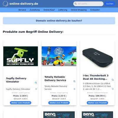 Screenshot online-delivery.de