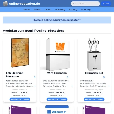 Screenshot online-education.de