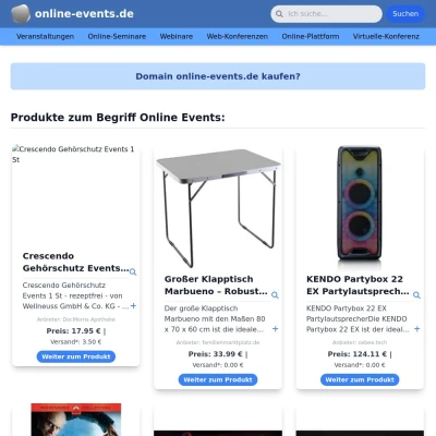 Screenshot online-events.de