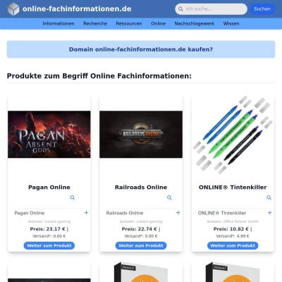 Screenshot online-fachinformationen.de