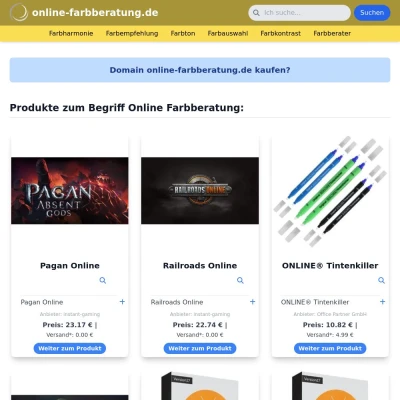 Screenshot online-farbberatung.de