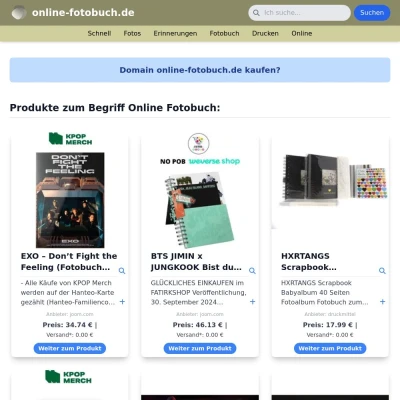 Screenshot online-fotobuch.de