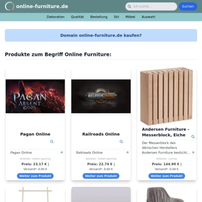 Screenshot online-furniture.de