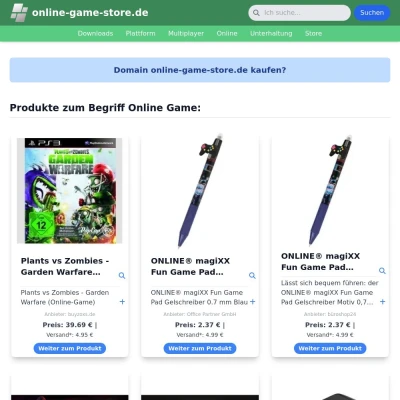 Screenshot online-game-store.de