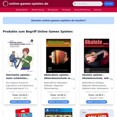 Screenshot online-games-spielen.de