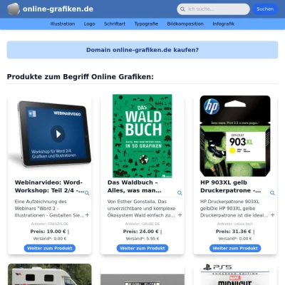 Screenshot online-grafiken.de